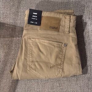 Mavi Zach Straight Leg Tan Pants